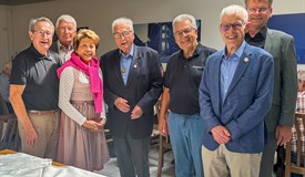 H. Eppler, PDG Späth, DG Gebser, S.Denzel, W.Berchtebreiter,  v.Schwaller,  Präsident R.Bader